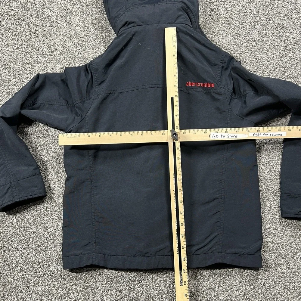 Abercrombie Jacket Boys XL Blue All‎ Season Weather Warrior Lined Full Zip Coat